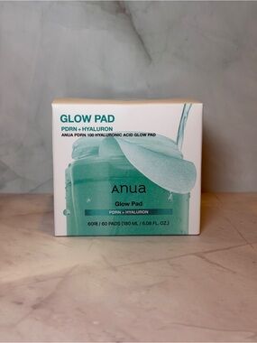 Anua PDRN 100 Hyaluronic Acid Glow Pads – 60 Pads New in Box
